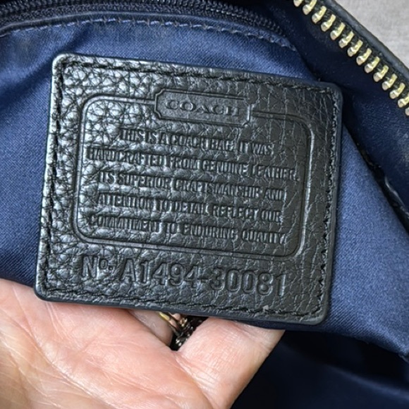 Coach Black Crossbody Bag with Silver‎ Accents double hangtag - Picture 8 of 16